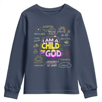 I Am A Child Of God Youth Sweatshirt Retro Christian Jesus Faith