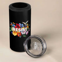 Resist Floral 4 in 1 Can Cooler Tumbler Retro Botanical Graphic