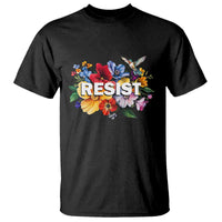 Resist Floral T Shirt Retro Botanical Graphic