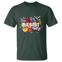 Resist Floral T Shirt Retro Botanical Graphic