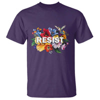 Resist Floral T Shirt Retro Botanical Graphic