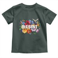 Resist Floral Toddler T Shirt Retro Botanical Graphic