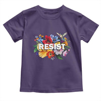 Resist Floral Toddler T Shirt Retro Botanical Graphic