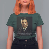 Theodore Teddy Roosevelt Patriotic T Shirt For Women Patriotism Means To Stand By The Country