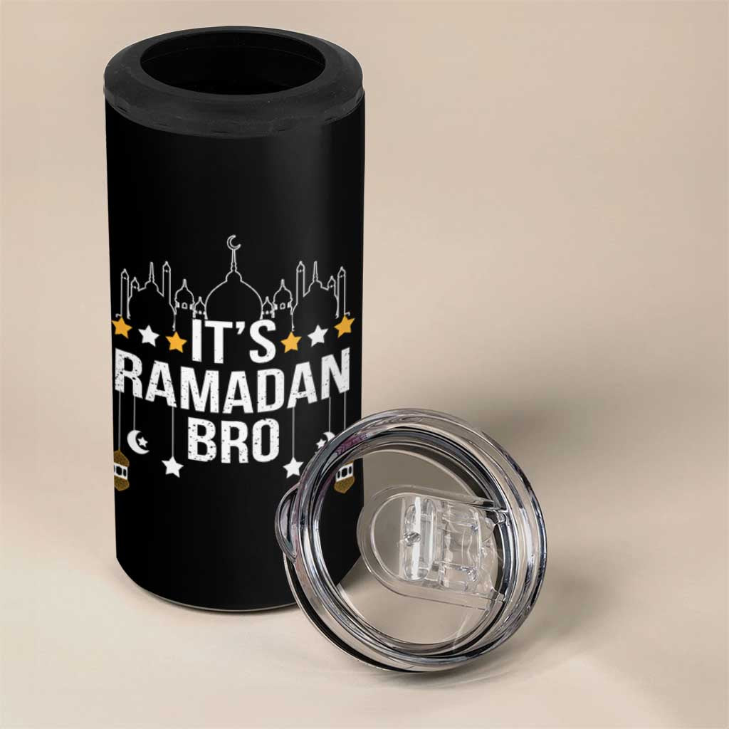 It's Ramadan Bro 4 in 1 Can Cooler Tumbler Islamic Fasting Muslim
