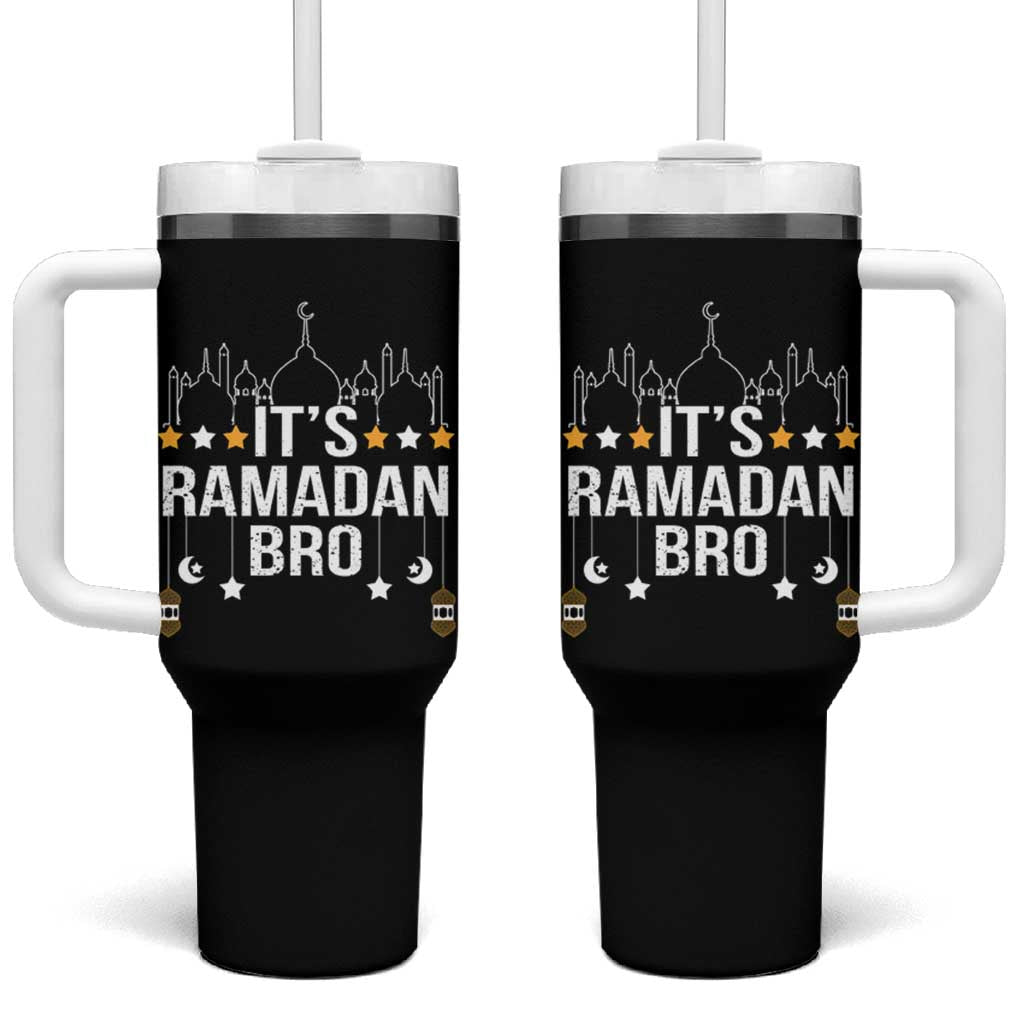 It's Ramadan Bro Tumbler With Handle Islamic Fasting Muslim
