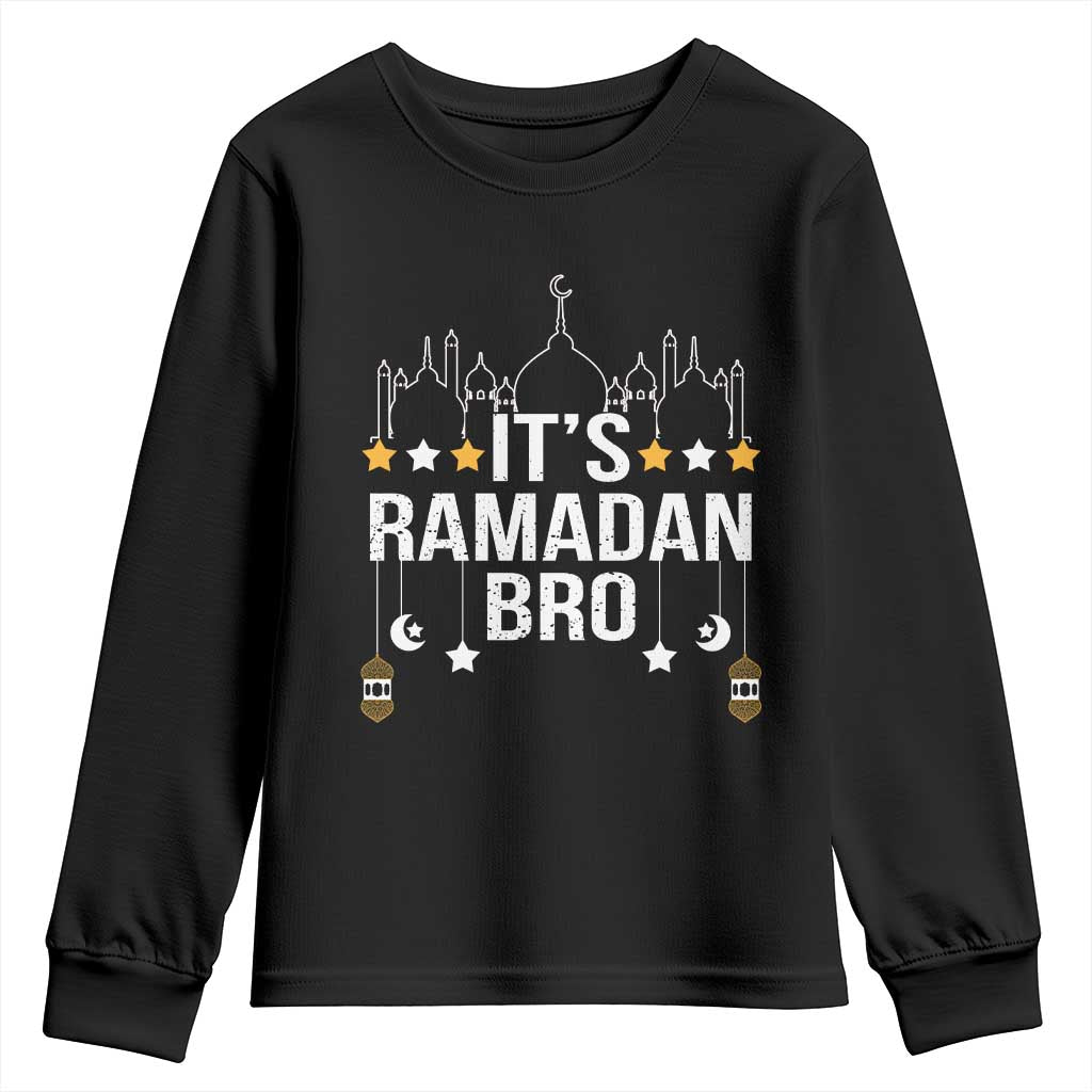 It's Ramadan Bro Youth Sweatshirt Islamic Fasting Muslim