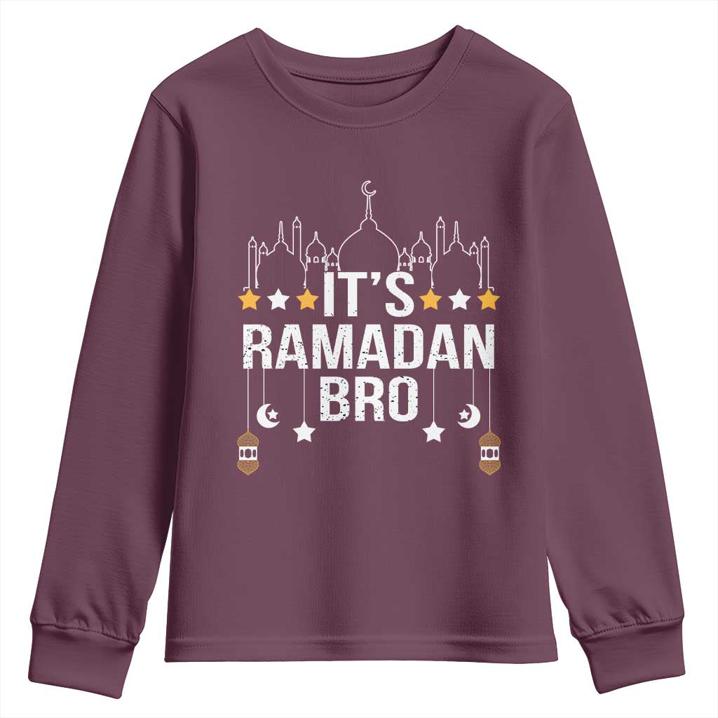It's Ramadan Bro Youth Sweatshirt Islamic Fasting Muslim