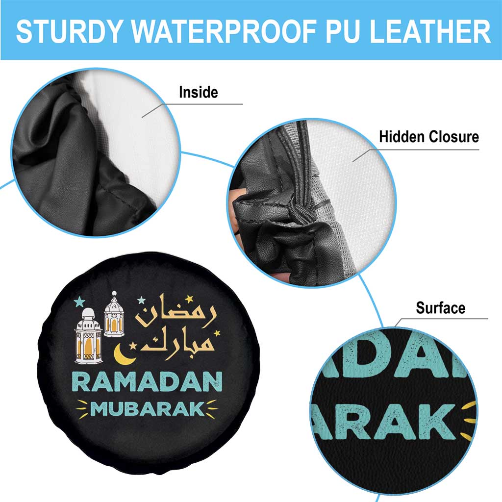 Ramadan Mubarak Muslim Spare Tire Cover