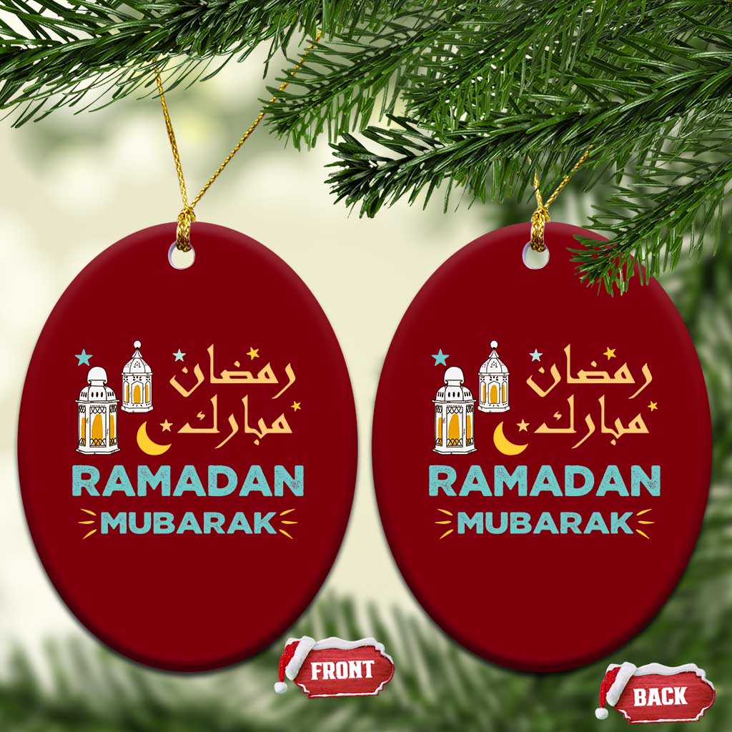 Ramadan Mubarak Muslim Ceramic Ornament - Wonder Print Shop
