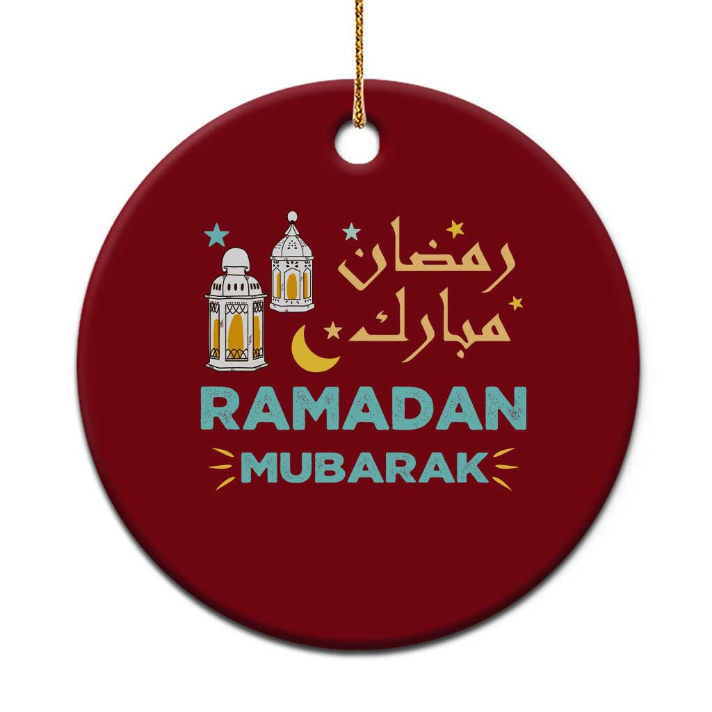 Ramadan Mubarak Muslim Ceramic Ornament - Wonder Print Shop