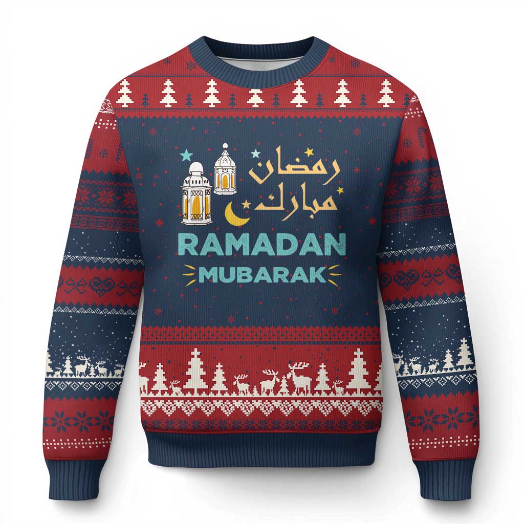 Ramadan Mubarak Muslim Ugly Christmas Sweater - Wonder Print Shop