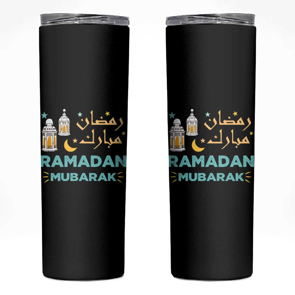 Ramadan Mubarak Muslim Skinny Tumbler