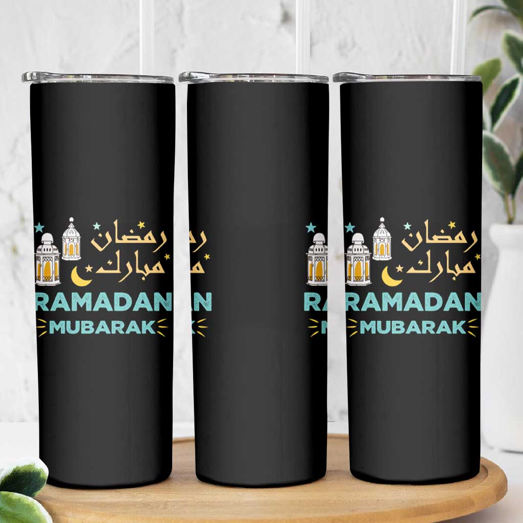 Ramadan Mubarak Muslim Skinny Tumbler