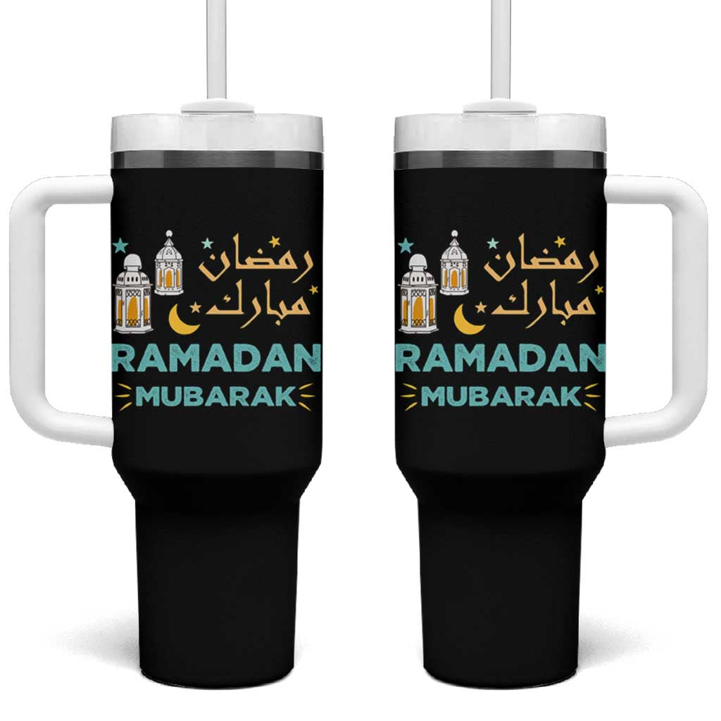 Ramadan Mubarak Muslim Tumbler With Handle
