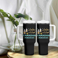 Ramadan Mubarak Muslim Tumbler With Handle