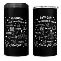 Ramadan Blessed Month 4 in 1 Can Cooler Tumbler Muslim Islamic Ramadhan Eid al Fitr