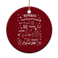 Ramadan Blessed Month Ceramic Ornament Muslim Islamic Ramadhan Eid al Fitr - Wonder Print Shop