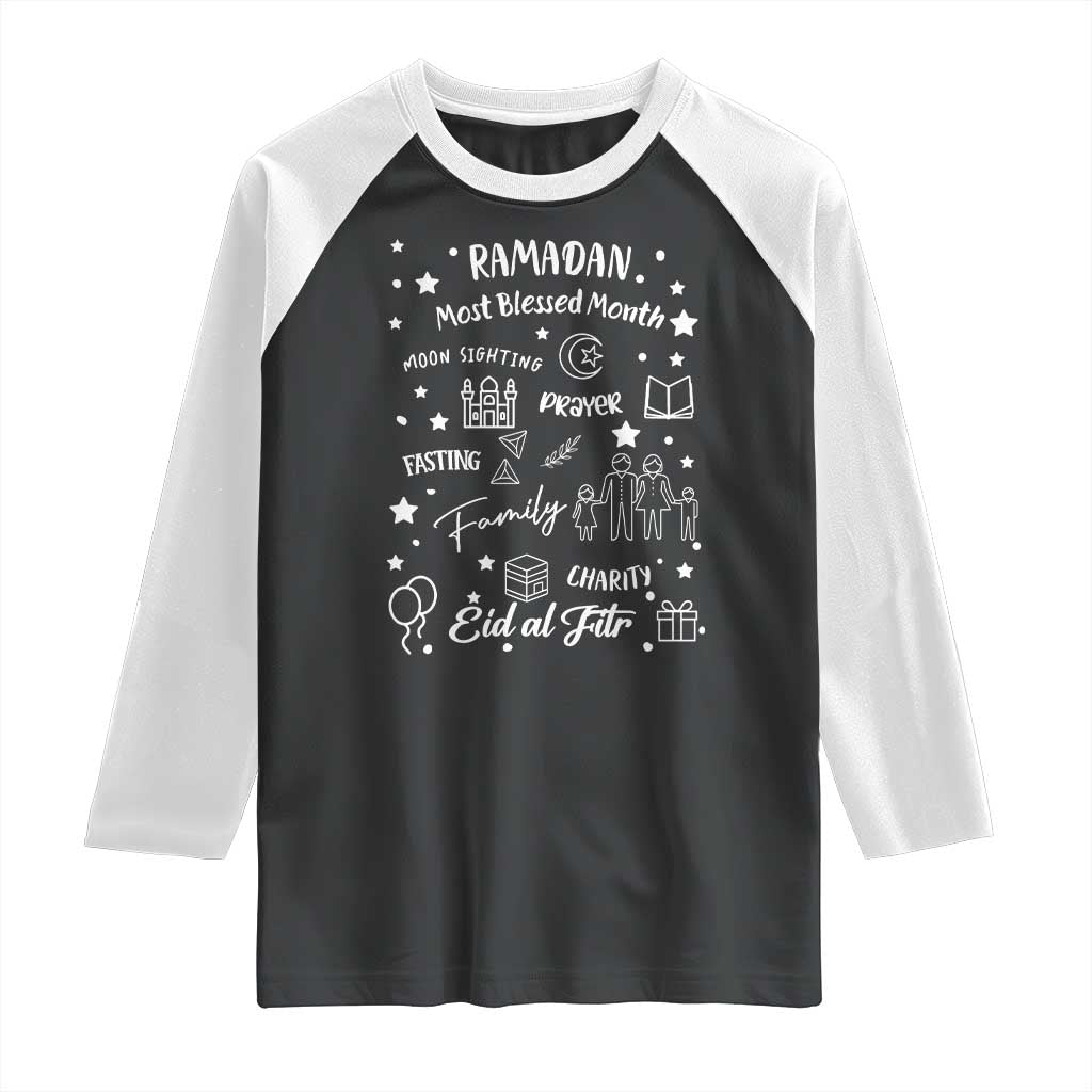 Ramadan Blessed Month Raglan Shirt Muslim Islamic Ramadhan Eid al Fitr