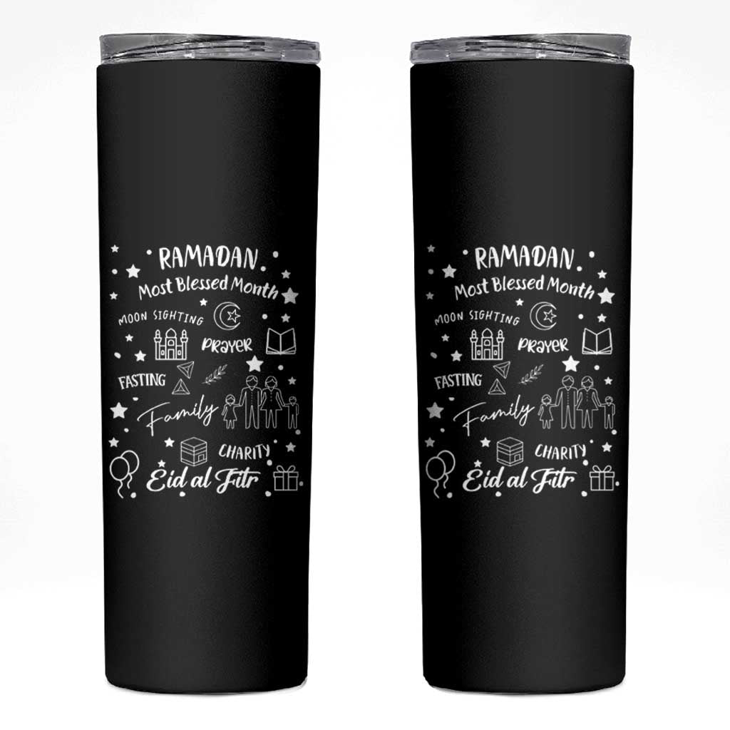 Ramadan Blessed Month Skinny Tumbler Muslim Islamic Ramadhan Eid al Fitr