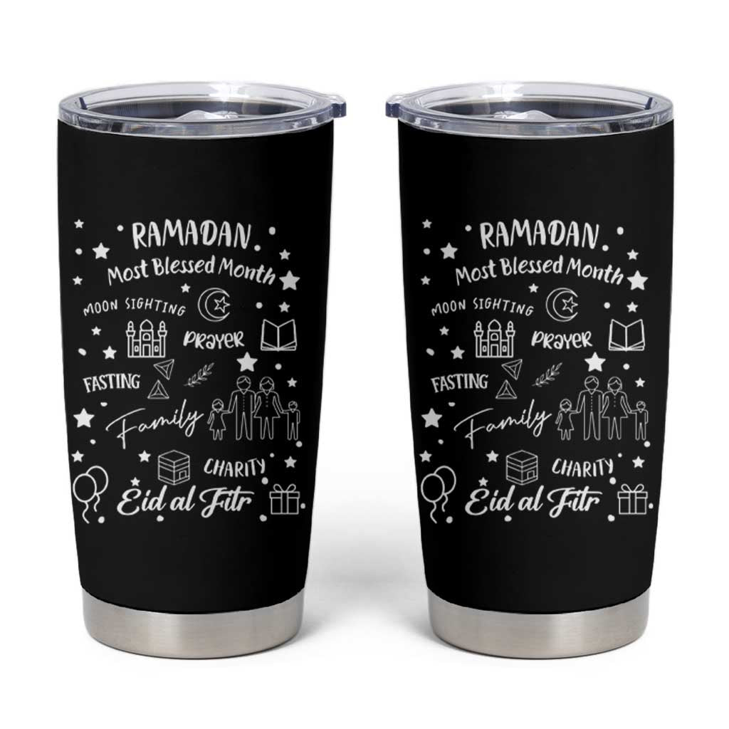 Ramadan Blessed Month Tumbler Cup Muslim Islamic Ramadhan Eid al Fitr