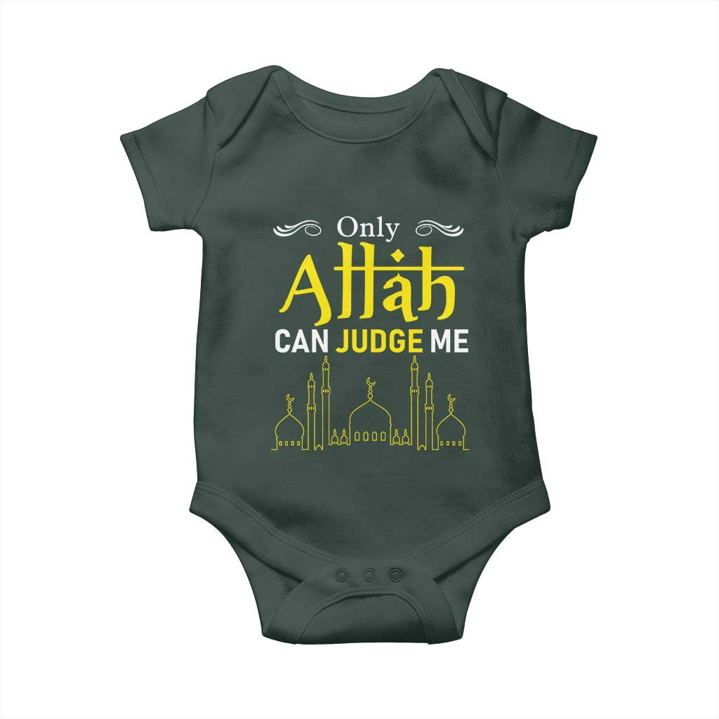 Only Allah Can Judge Me Baby Onesie Islamic Muslim Ramadan Eid