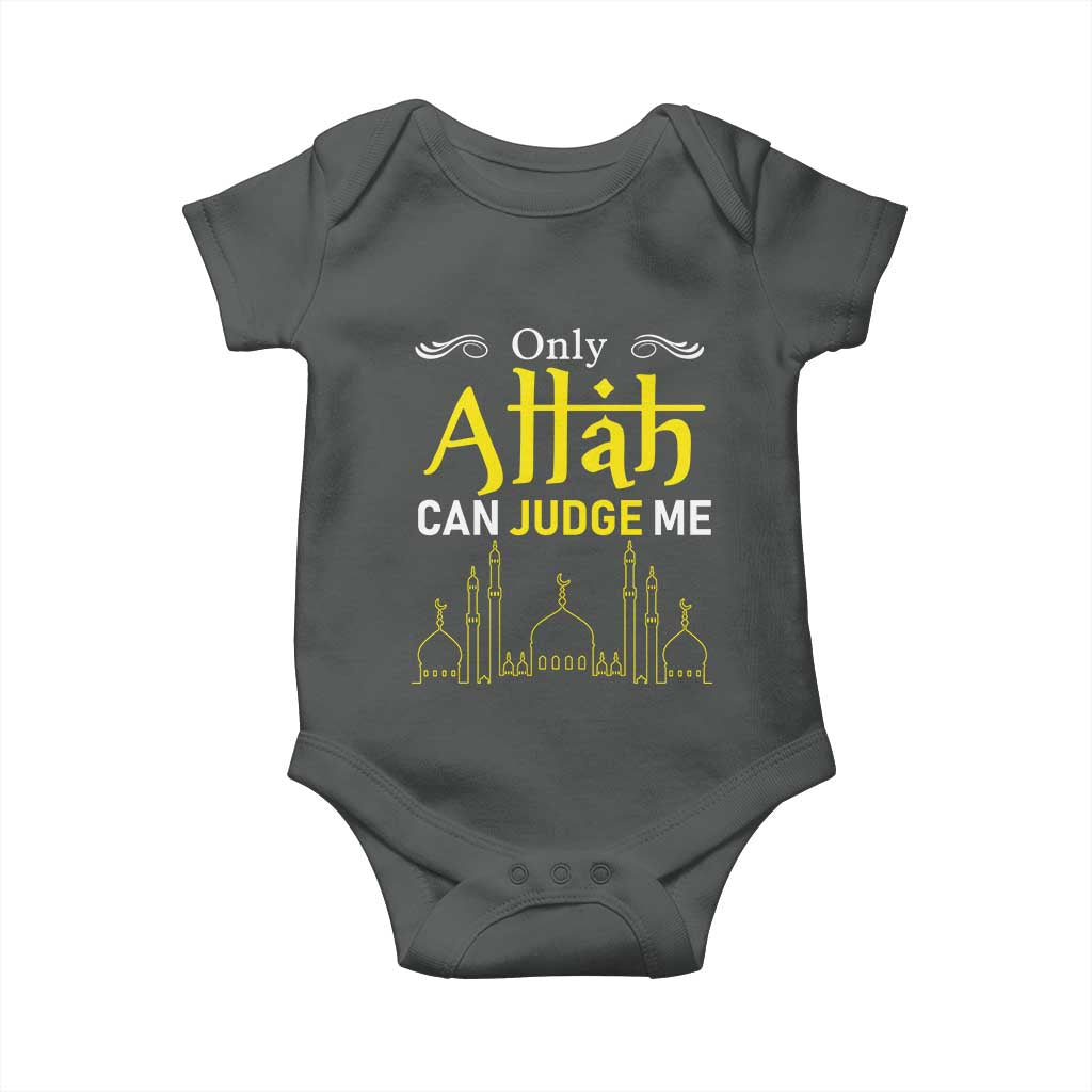 Only Allah Can Judge Me Baby Onesie Islamic Muslim Ramadan Eid