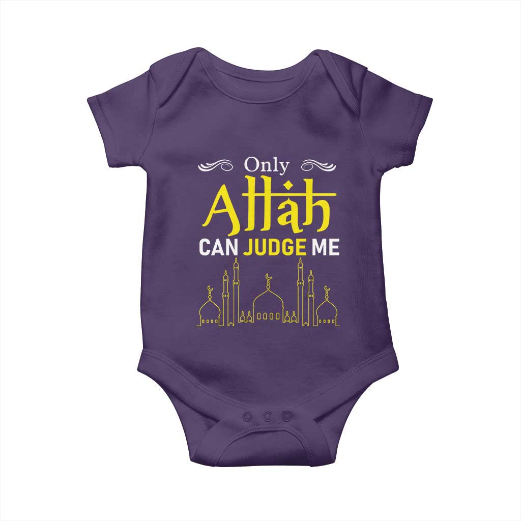 Only Allah Can Judge Me Baby Onesie Islamic Muslim Ramadan Eid