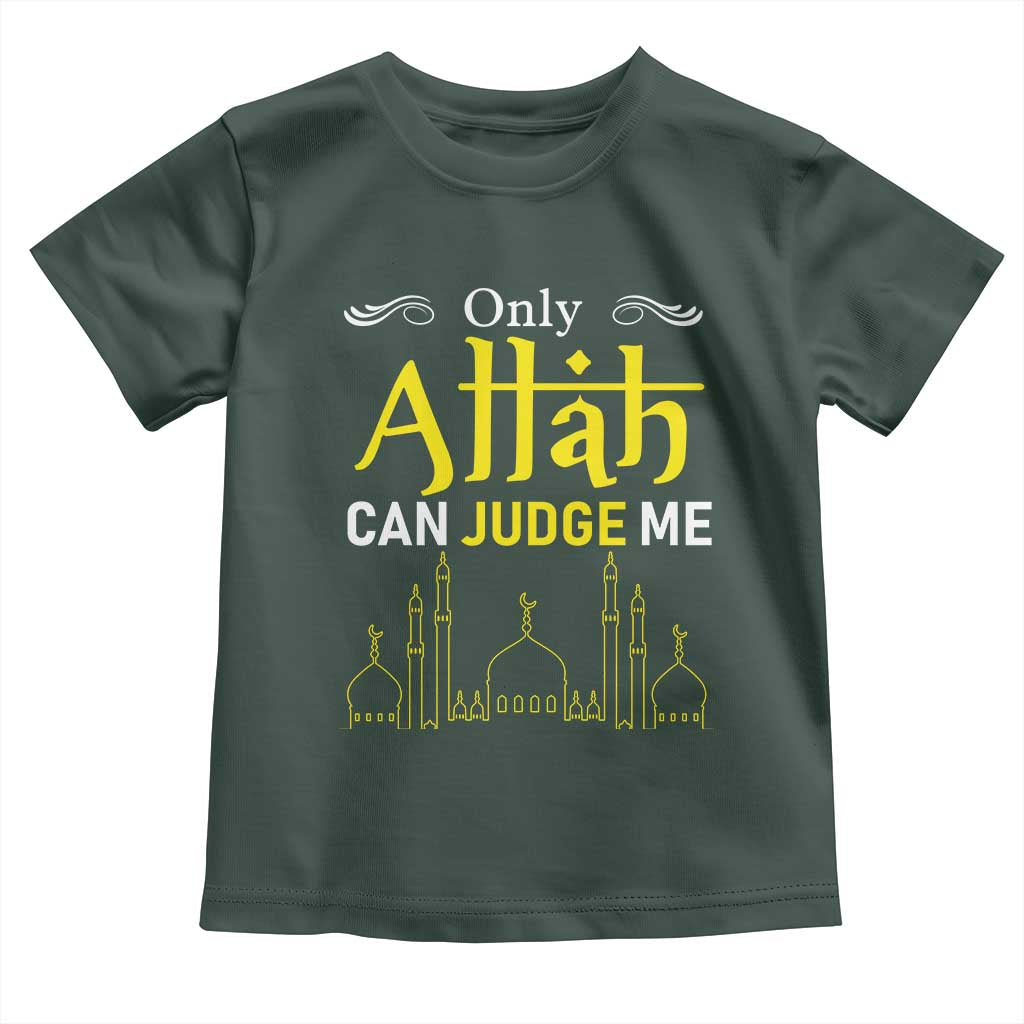 Only Allah Can Judge Me Toddler T Shirt Islamic Muslim Ramadan Eid