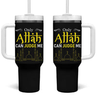 Only Allah Can Judge Me Tumbler With Handle Islamic Muslim Ramadan Eid