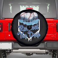 Respect The Drip Baseball Spare Tire Cover Driping Ice Cream Sport Lover