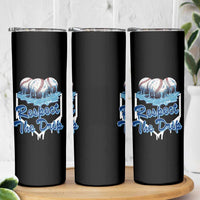 Respect The Drip Baseball Skinny Tumbler Driping Ice Cream Sport Lover