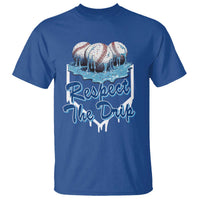 Respect The Drip Baseball T Shirt Driping Ice Cream Sport Lover