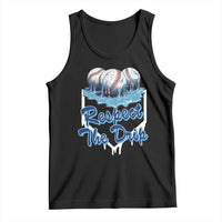 Respect The Drip Baseball Tank Top Driping Ice Cream Sport Lover