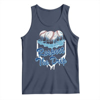 Respect The Drip Baseball Tank Top Driping Ice Cream Sport Lover