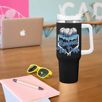 Respect The Drip Baseball Tumbler With Handle Driping Ice Cream Sport Lover