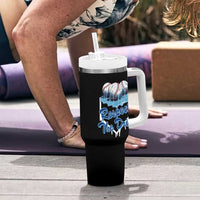 Respect The Drip Baseball Tumbler With Handle Driping Ice Cream Sport Lover