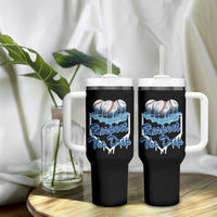 Respect The Drip Baseball Tumbler With Handle Driping Ice Cream Sport Lover