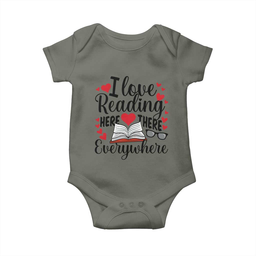 I Love Reading Here There Anywhere Baby Onesie Reading Month Across America