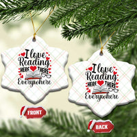 I Love Reading Here There Anywhere Ceramic Ornament Reading Month Across America - Wonder Print Shop
