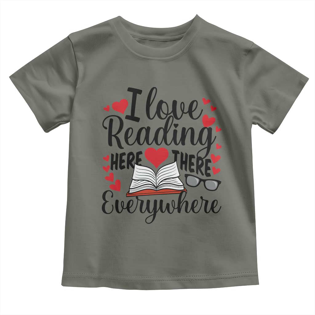 I Love Reading Here There Anywhere Toddler T Shirt Reading Month Across America
