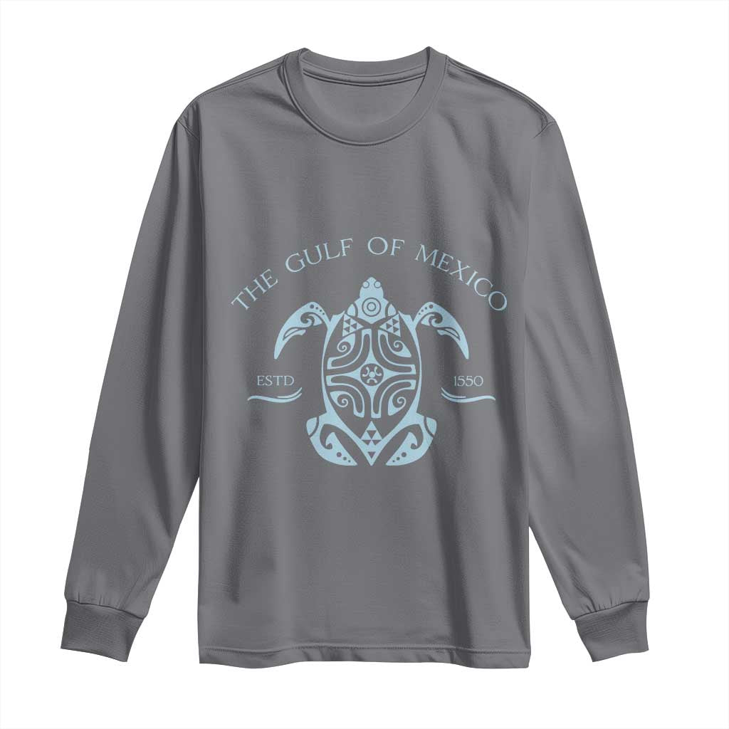 Gulf of Mexico Turtle Long Sleeve Shirt Golfo de Mexico Forever