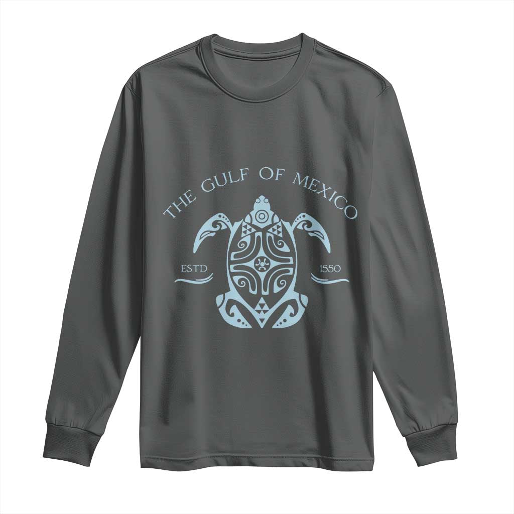 Gulf of Mexico Turtle Long Sleeve Shirt Golfo de Mexico Forever