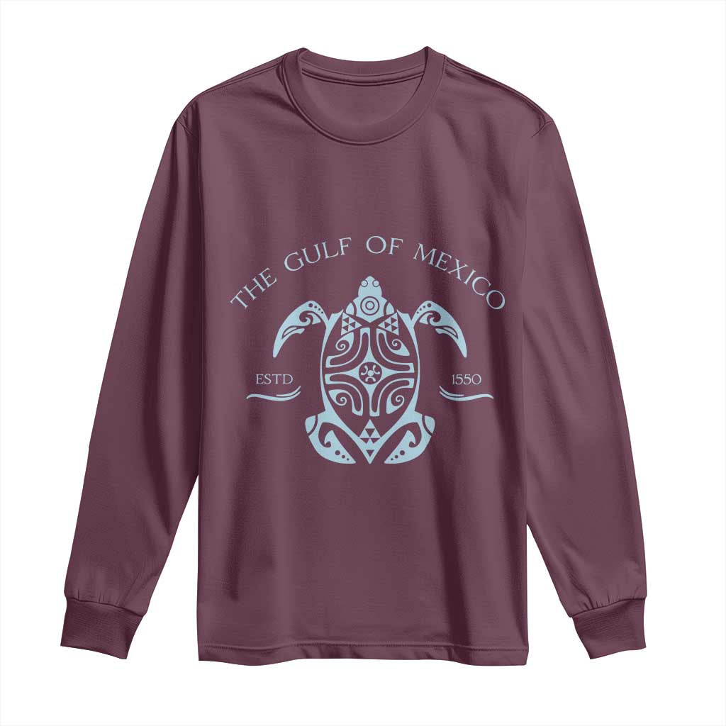 Gulf of Mexico Turtle Long Sleeve Shirt Golfo de Mexico Forever