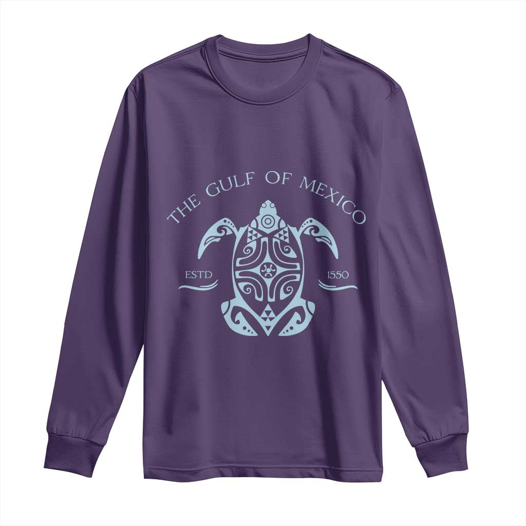 Gulf of Mexico Turtle Long Sleeve Shirt Golfo de Mexico Forever