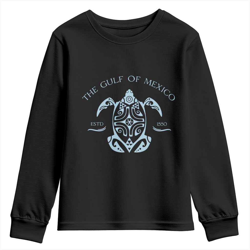 Gulf of Mexico Turtle Youth Sweatshirt Golfo de Mexico Forever