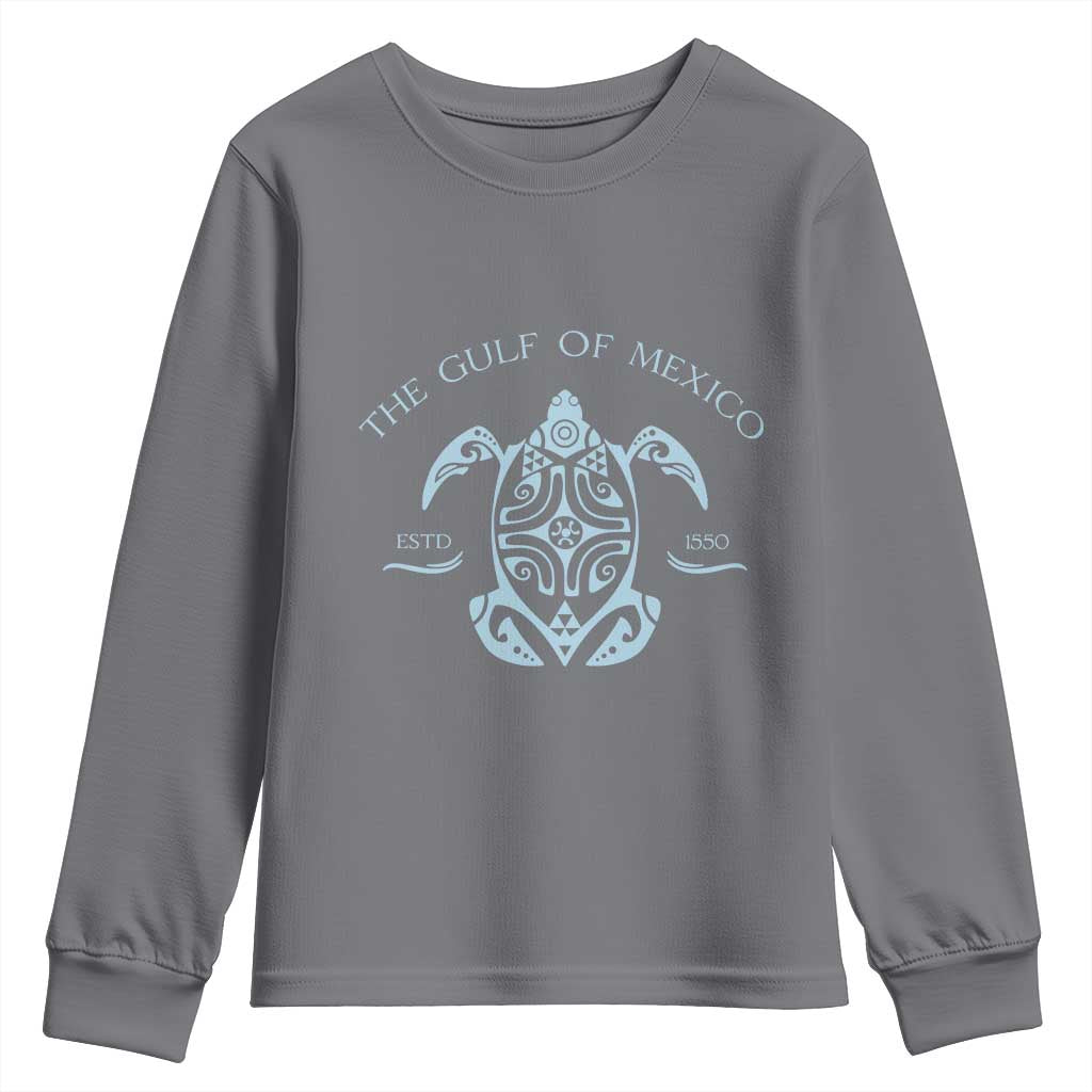 Gulf of Mexico Turtle Youth Sweatshirt Golfo de Mexico Forever