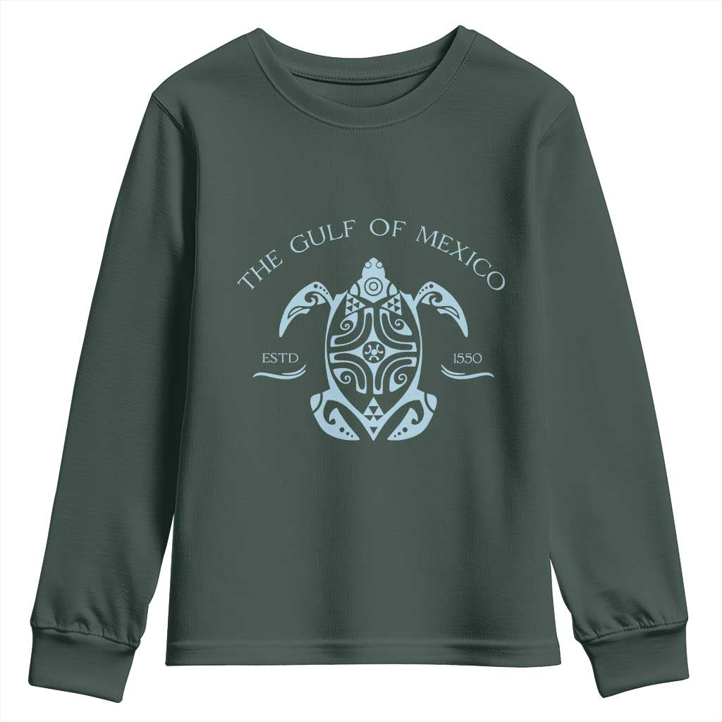 Gulf of Mexico Turtle Youth Sweatshirt Golfo de Mexico Forever