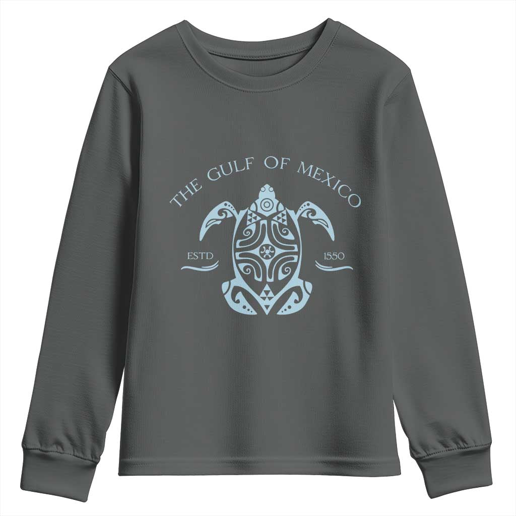 Gulf of Mexico Turtle Youth Sweatshirt Golfo de Mexico Forever