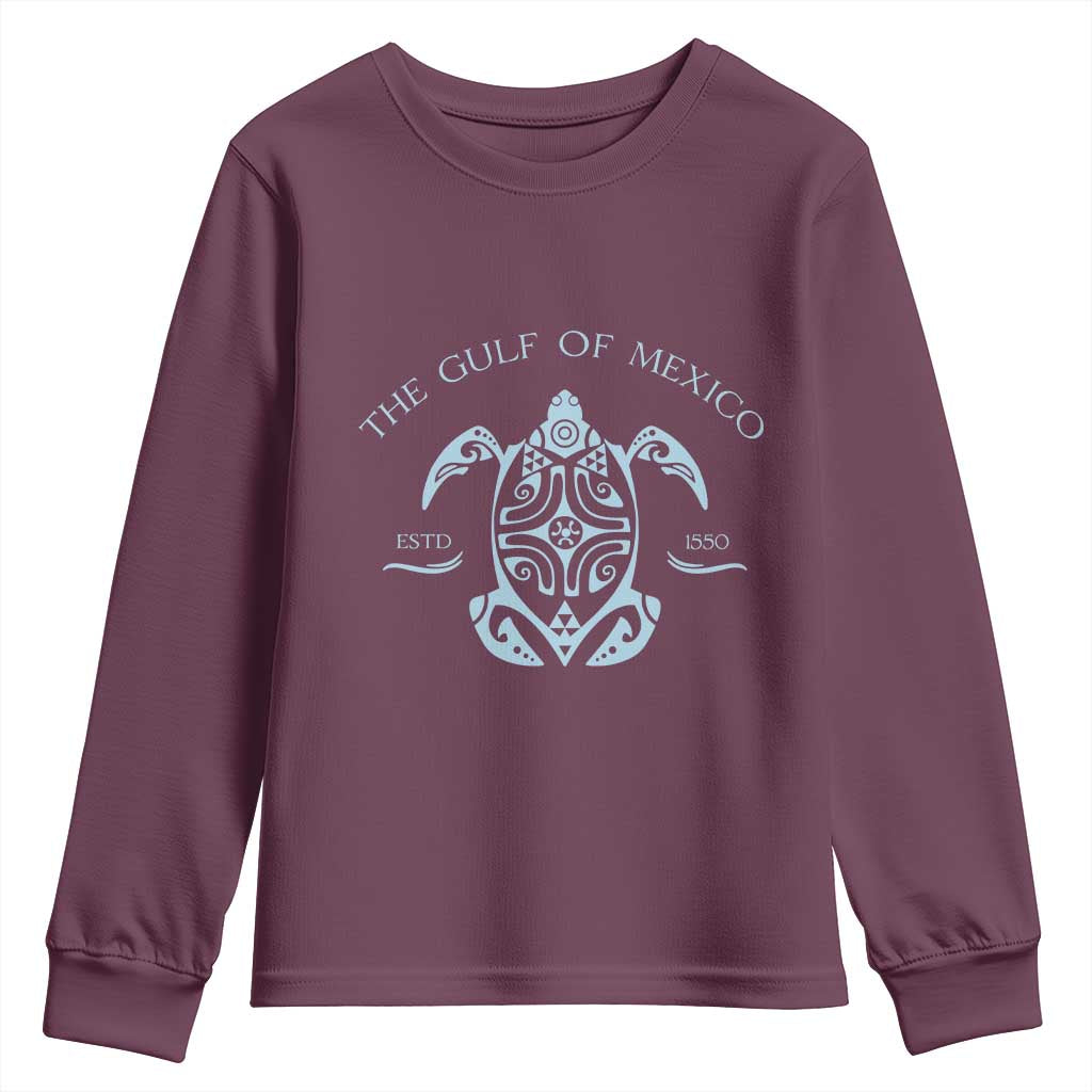 Gulf of Mexico Turtle Youth Sweatshirt Golfo de Mexico Forever
